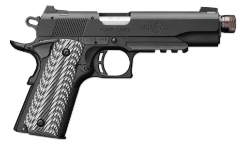 Browning Browning 1911-22 Black Label Full Size Suppressor Ready with Rail